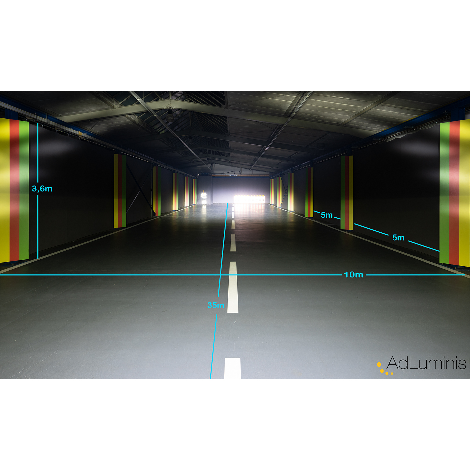 AdLuminis  LED Fernscheinwerfer 120W 9.150lm Blackline ECE R112